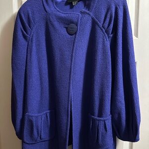 St. John Royal Purple Cape Jacket